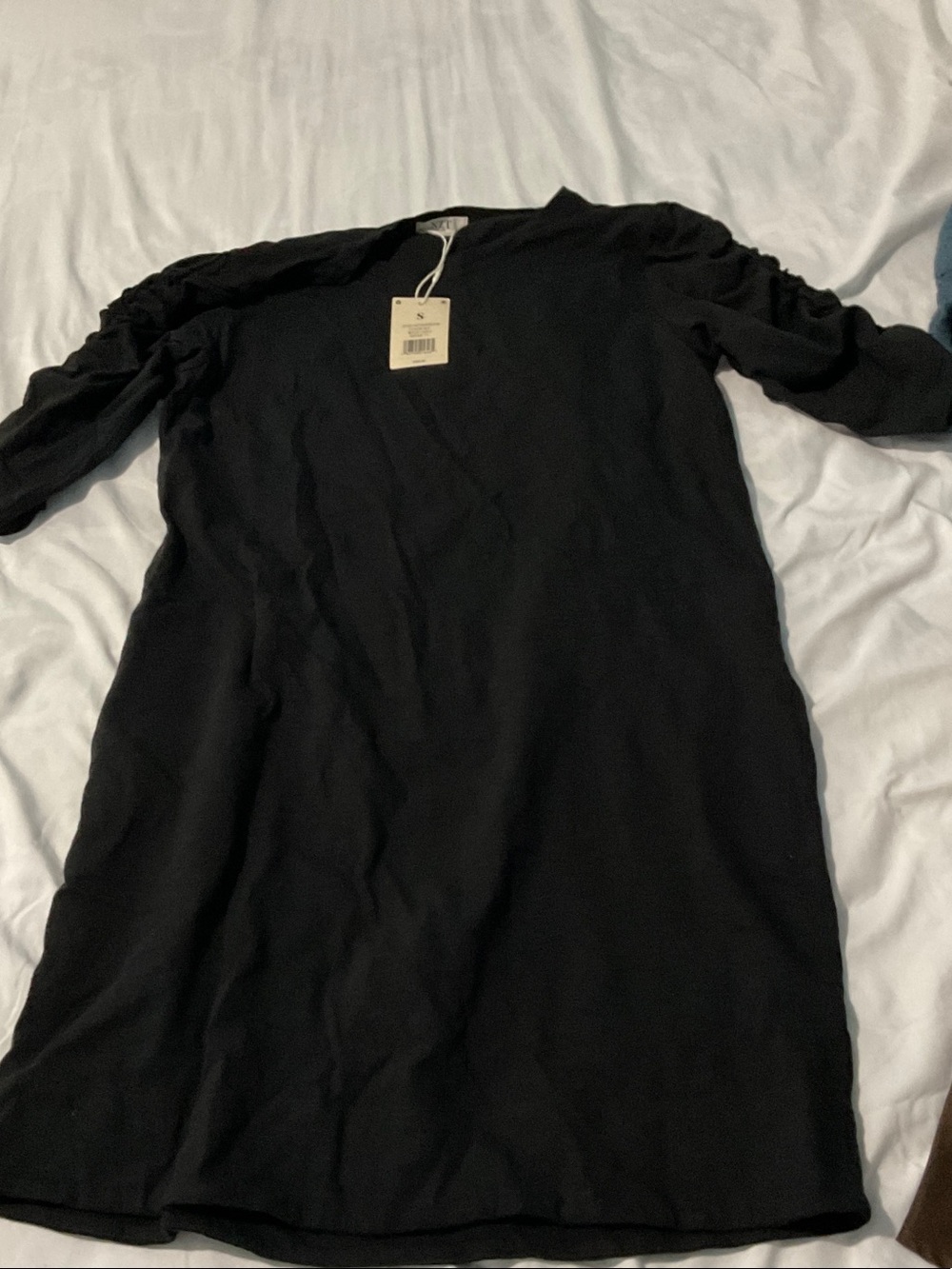 NIC+ZOE Black Long Sleeve Crewneck Top